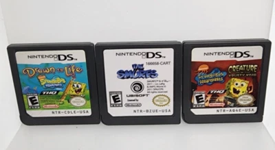 Sponge Bob SquarePants Creatures From, Drawn to Life, The Smurfs Loose Tested - Image 1 of 2