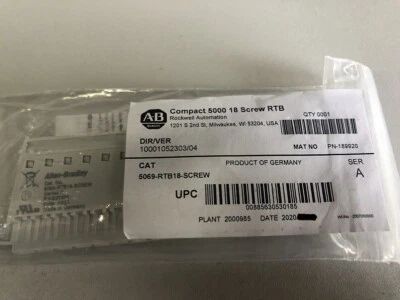 5069-RTB18-SCREW SerA CompactLogix 5000 18-Screw RTB I/O Power Terminal RTB Kit - Image 1 of 2