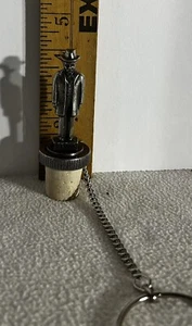 JACK DANIELS LENOX PEWTER BOTTLE STOPPER- CHAIN & RING  LTD EDITION COLLECTIBLE - Picture 1 of 8