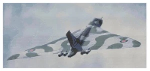 Cross Stitch Pattern  by Florashell - Vulcan Aircraft Take Off - Picture 1 of 1
