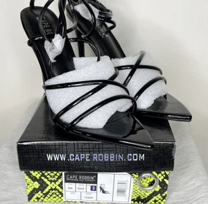 Cape Robbin Ada Strappy Pointy Open Toe Ankle Strap Stiletto Heel Size 9 New in - Picture 1 of 9