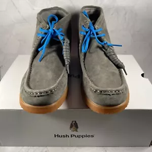 Hush Puppies Herren Bridgeport dunkelgrau Wildleder Chukka Stiefel US Größe 10,5M - Bild 1 von 6