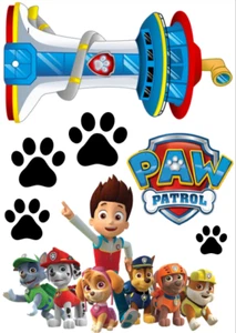 Paw Patrol Cake Scene Edible ICING Toppers Birthday Party Decorations Image - Picture 1 of 1