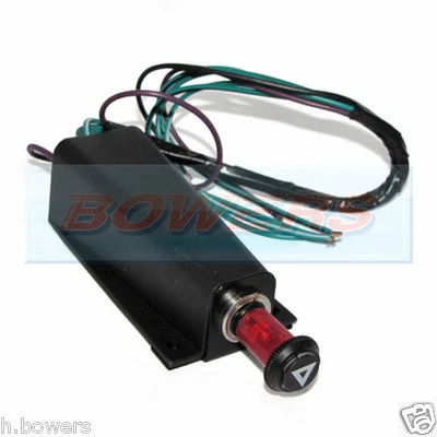 12V CLASSIC CAR HAZARD WARNING LIGHT SWITCH + RELAY WITH BRACKET AS LUCAS SFB300 - Image 1 of 2