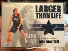 08/09 Skybox Larger Than Life Dirk Nowitzki Jersey Card
