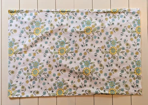 Federa standard Pottery Barn Teen floreale paisley giallo verde blu bianco - Foto 1 di 4