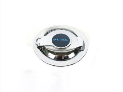 08-19 DODGE CHALLENGER CHROME FUEL FILLER DOOR WITH MOPAR LOGO NEW MOPAR GENUINE - Image 1 of 4