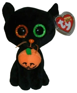 Juguete de peluche Ty Beanie Boos SHADOW the Halloween Black Cat (6 pulgadas) MWMTs - Imagen 1 de 8