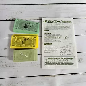 Operation Shrek Money Cards & Instruction Manual Replacement Set - Picture 1 of 4