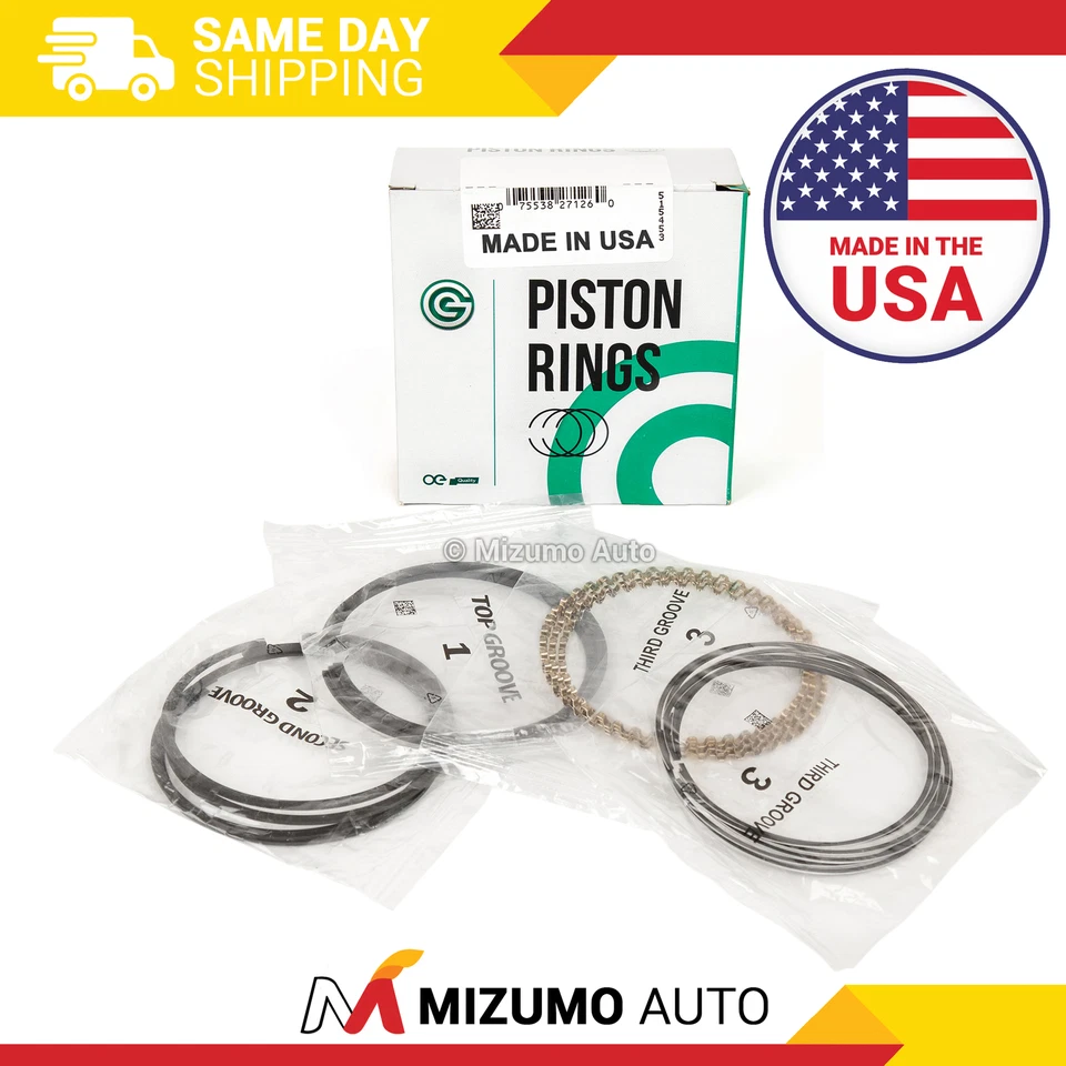 USA Piston Rings Fit 90-98 Kia Sephia Ford Escort BP BPD 1.8L - Image 1 of 4