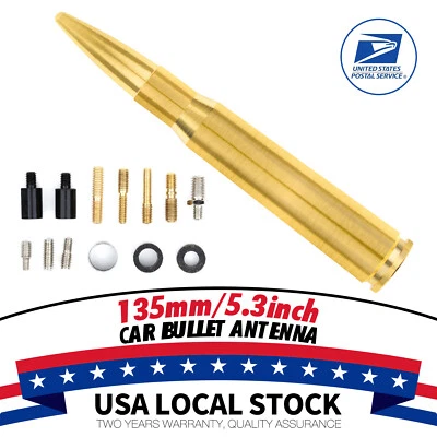 Mástil de antena dorado estilo bala de 5,3" + tornillos para Hummer H3 2006 2007 2008-2010 Foto 1 de 4