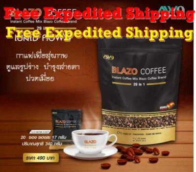 10 Blazo Café, Café Instantáneo Premium Arábica Antioxidantes Sin Grasa Sin Azúcar Foto 1 de 4