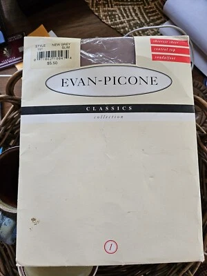 Pantimedias Evan Picone Talla Delgadas Más Transparentes Control Superior Sandalia Nuevo Gris Foto 1 de 4