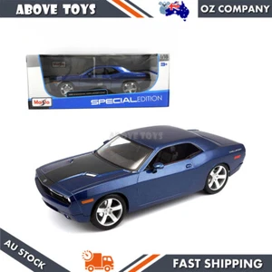 Maisto 1:18 Scale 2006 Dodge Challenger Concept Blue Diecast Metallic Model Car - Picture 1 of 4
