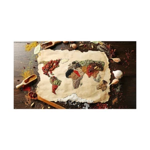 Spices Art World Maps Rtro Unframed Prints Wall Room Canvas Decor Picture - Picture 1 of 3