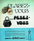 Publicité Advertising 0422 1976  Contrex  Plaisez-Vous  Pesez-Vous