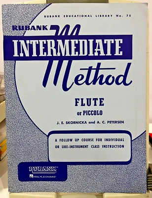 Rubank Intermediate Method Flute or Piccolo Skornicka Petersen Hal Leonard - Image 1 of 4