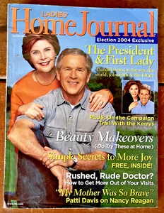 Ladies Home Journal Magazine 2004 George & Laura Bush John Kerry Nancy Reagan - Picture 1 of 3