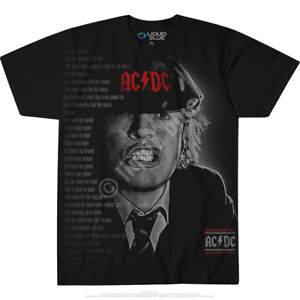 AC DC-BIG FACE ANGUS-LRG Druck-T-SHIRT S, M, L, XL, 2X Let There Be Rock