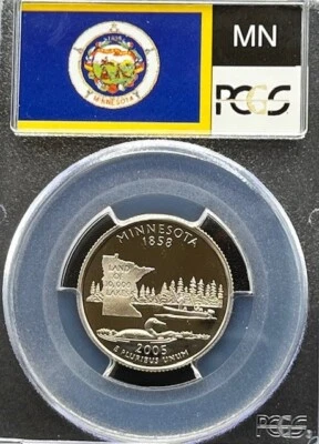 2005-S Minnesota 25C PCGS PR 70 Deep Cameo - Image 1 of 4