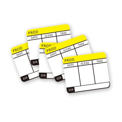 Film Camera CFexpress SD Memory Card Case Box Clapboard Style Memo Label Sticker - Image 1 of 4