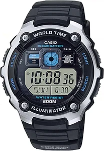 Casio AE-2000W-1AVCF Herren Silber & Schwarz Digital Sportuhr - Bild 1 von 3