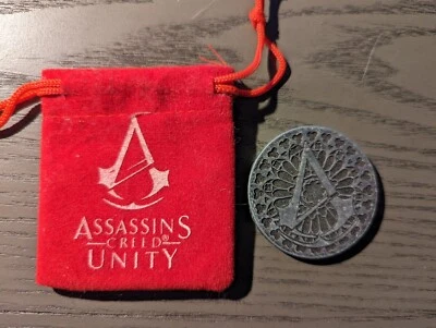 Assassins Creed Unity Collectible Metal Coin with Pouch Loot Crate Exclusive - Image 1 of 2