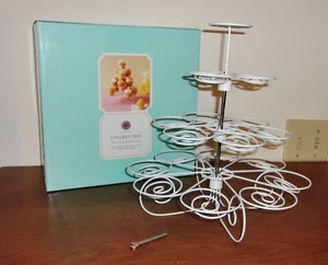 Martha Stewart Metal 4 Tier 18 Cupcake Dessert Dinner Party Buffet Stand Holder - Picture 1 of 10