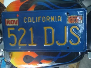 CALIFORNIA 1970s LICENSE PLATE CLEARED PPG DELTRON MINT RARE FREE SHIPP VINTAGE - Picture 1 of 3