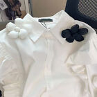 Corsage brooch cute Japanese flower design sense niche pin suit shirt female _cn