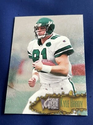 1996 FLEER METAL NFL - #84 KYLE BRADY - NEW YORK JETS - Image 1 of 2