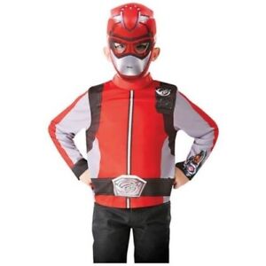 Déguisement Costume Power Rangers Rouge + Masque Taille Unique 4-10 ans Rubie's