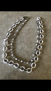 Lia Sophia Wayfarer Necklace Multi Strand one strand missing - Picture 1 of 1