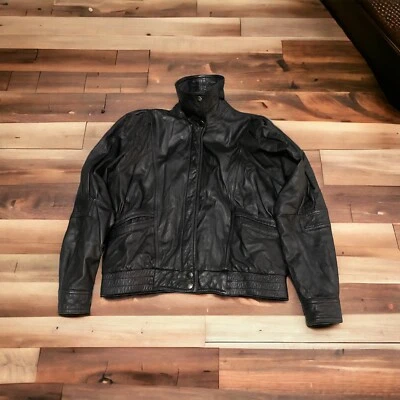 Chaqueta de cuero manga abullonada de colección FIDELITY DAMAS TALLA 7/8 Foto 1 de 4