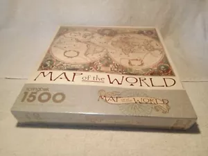 Vintage Springbok "Map of the World" 1500pc Puzzle; Large - 28 3/4" x 36"; NIB - Picture 1 of 3