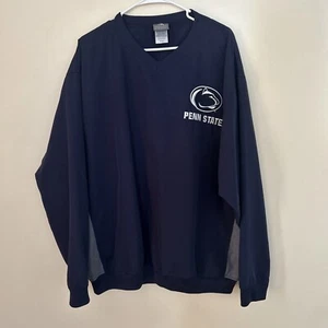 Vintage 90s Penn State University Nittany Lion Blue Large Windbreaker PSU State - Bild 1 von 4