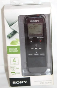 Sony ICD-PX440 Registratore audio audio audio dimensionale nero con batterie #4 - Foto 1 di 13