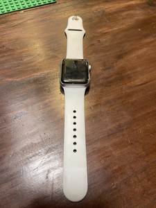 Las mejores ofertas en Blanco Serie Apple Watch Caja de acero inoxidable 3  Relojes inteligentes | eBay