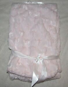 Blankets And & Beyond Baby Girl Boy Blanket Ivory Bloom Layette Faux Fur Sherpa 