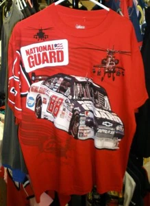 VINTAGE CHASE #88 TEE SHIRT NATIONAL GUARD TOTAL PRINT DALE EARNHARDT JR LARGE - Picture 1 of 2