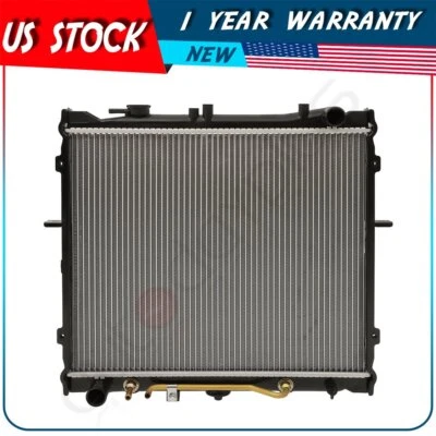 Radiador de aluminio compatible con 95 96 97 98 99 00 01 2002 Kia Sportage 2,0 L flujo descendente Foto 1 de 4