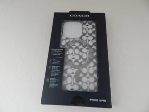 Coach Protective Case with Magsafe For iPhone 15 Pro Clear/Multi New - Zdjęcie 1 z 7