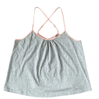 Camiseta sin mangas Johnny Was Calme Noche y Día Gris Albaricoque Talla XL Informal Algodón Salón Foto 1 de 4