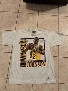 VTG 90’s MAGIC JOHNSON NUTMEG VTG T SHIRT SIZE LARGE New W Tags - Picture 1 of 8