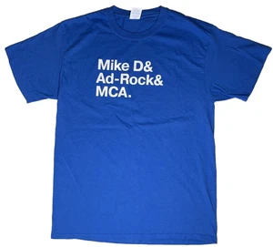 Beastie Boys Mike D& Ad-Rock& MCA. Blaues Herren T-Shirt Größe L Port & Company - Bild 1 von 5