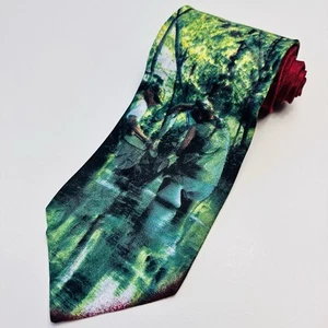 Field & Stream Neck Tie Nature Fishing  100% Silk Made in USA Wildlife Outdoors - Picture 1 of 5