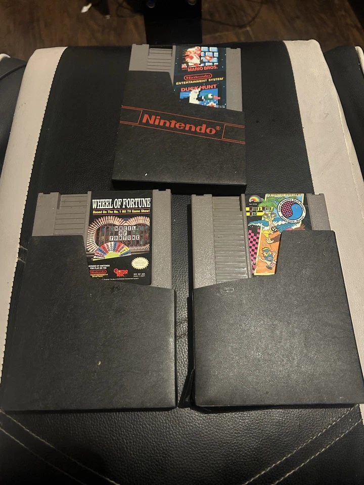 NES Classic Games - Mario Bros/Duck Hunt, Wheel Of Fortune, Wood & Water Rage - Image 1 of 1