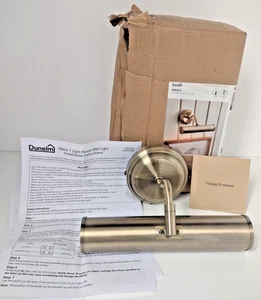 Dunelm Maria Antique Brass Effect Picture Wall Light 25cm - Picture 1 of 11