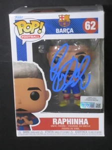 Raphinha Signed Barcelona Funko #62 Pop Direct COA - Picture 1 of 2