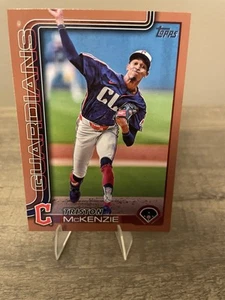 2025 Topps Series 2 Triston McKenzie Gold Parallel /2025 #645 - Guardians - Picture 1 of 5